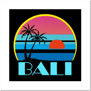 Bali Retro (yellow stripe) Posters and Art